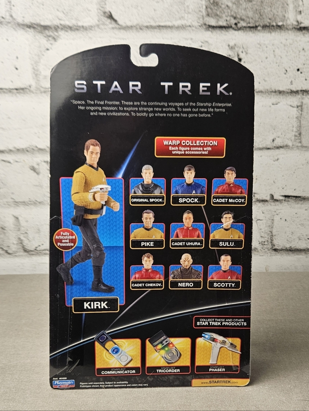 Star Trek 2009 Captain Kirk Figure Warp Collection NIB Playmates - Picture 2 of 10
